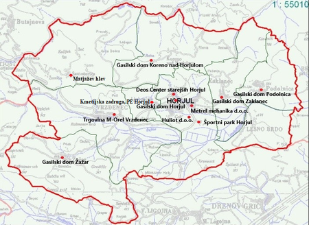 Zemljevid AED